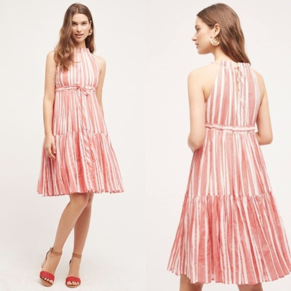 Anthropologie Eva Franco Halter Stripe Dress